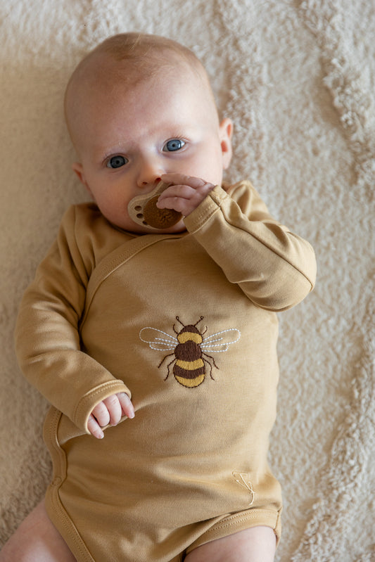 Two You Label - bee cute romper - honey