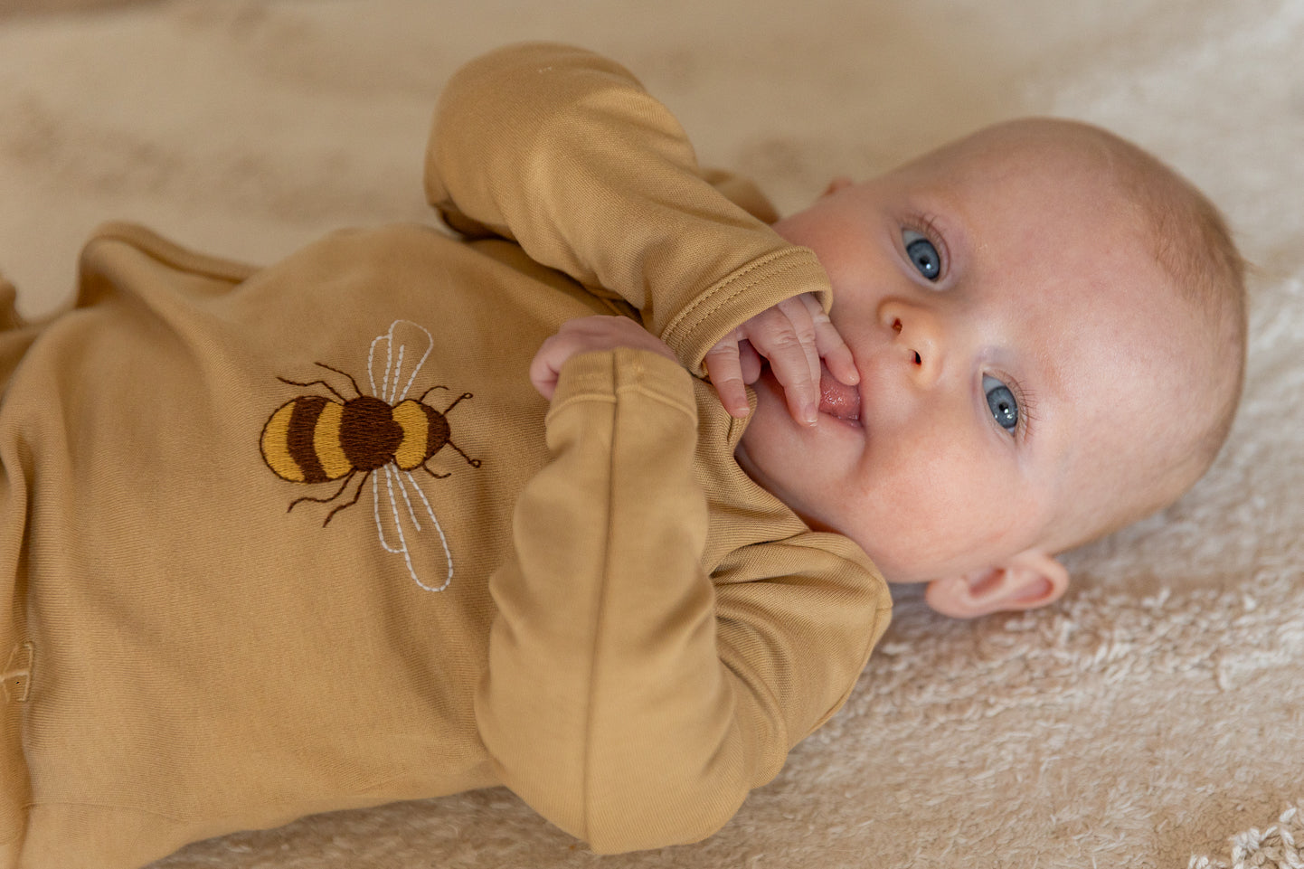 Two You Label - bee cute romper - honey