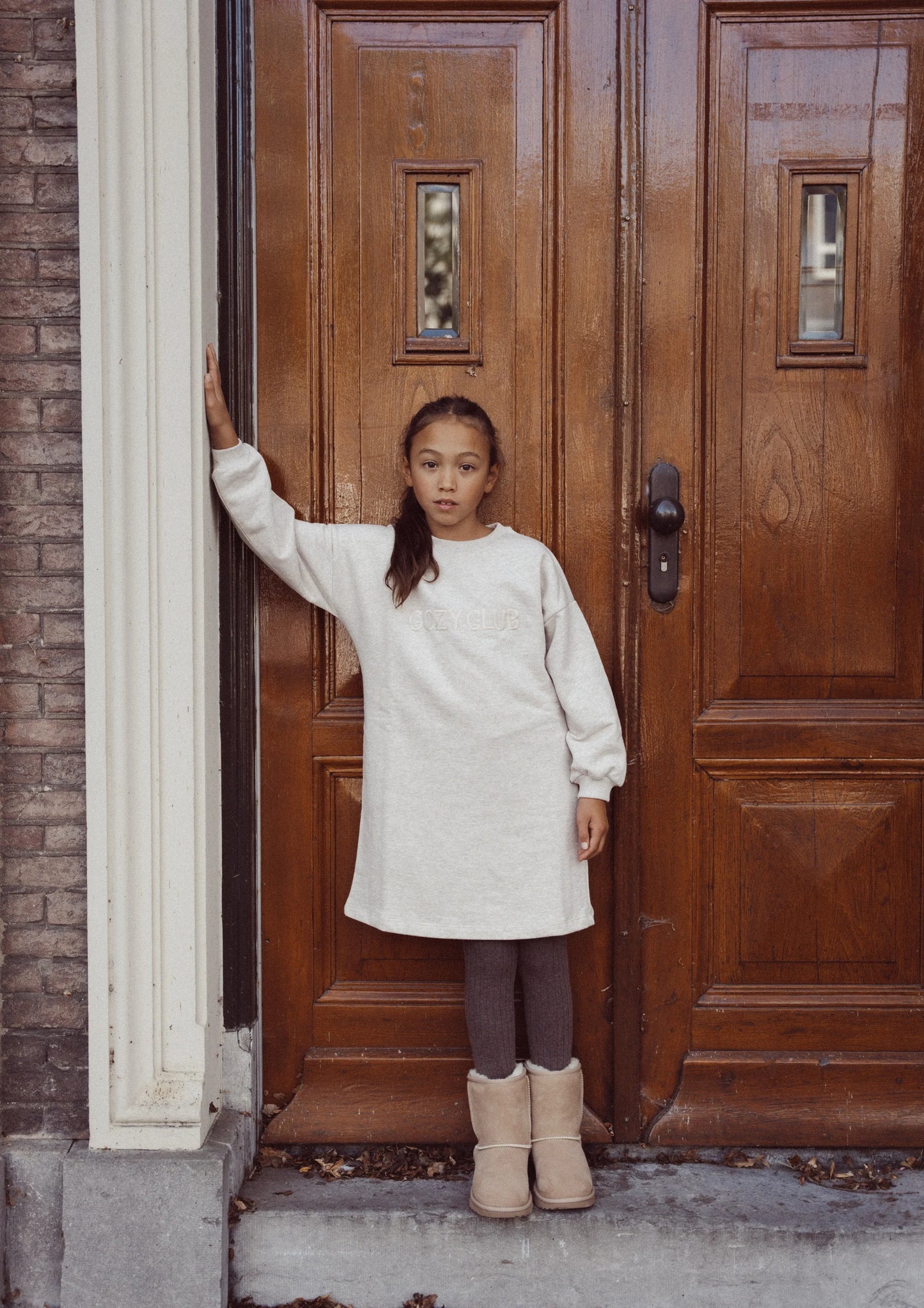 Two You Label - Cozy Club sweater dress - oat