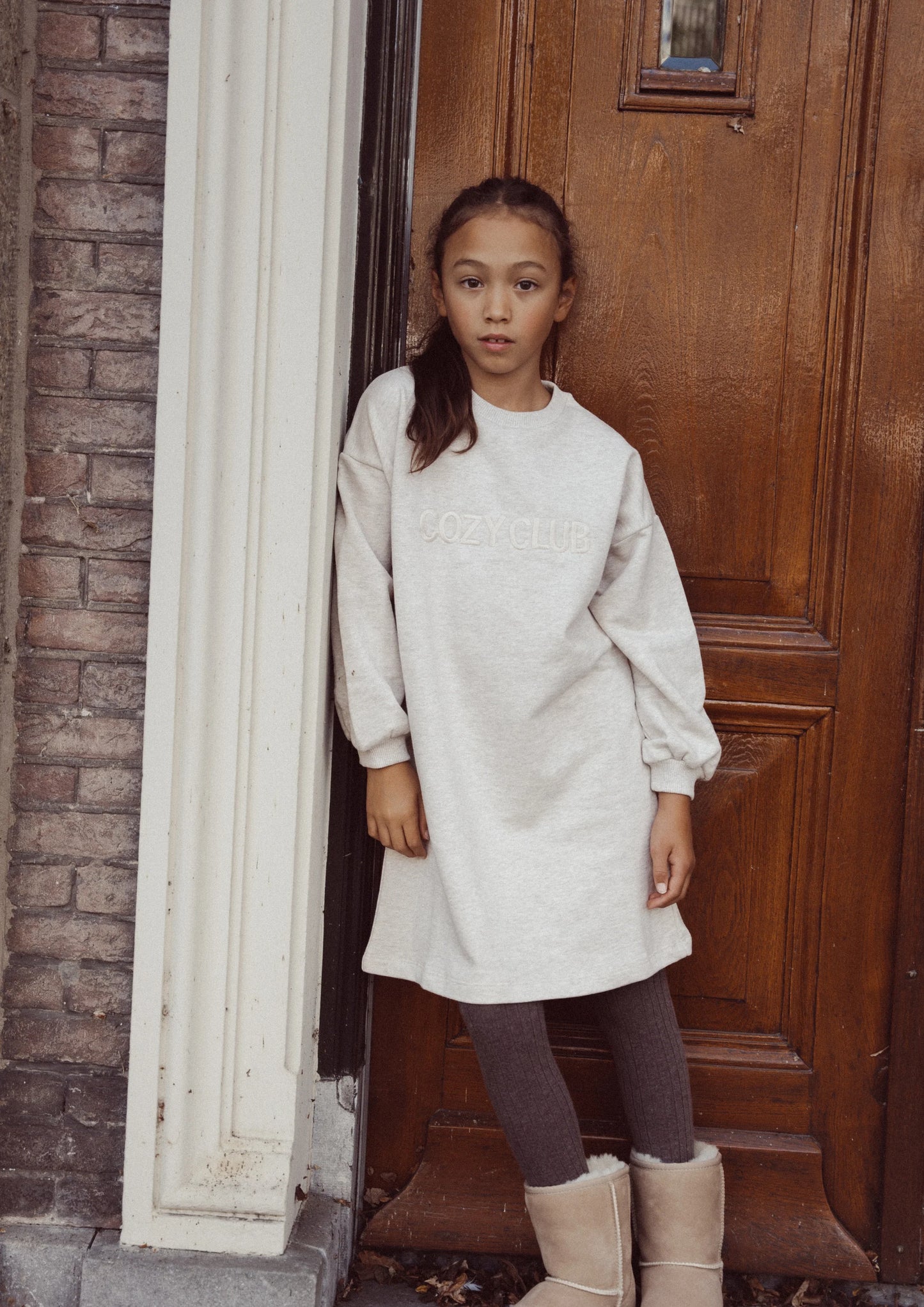 Two You Label - Cozy Club sweater dress - oat