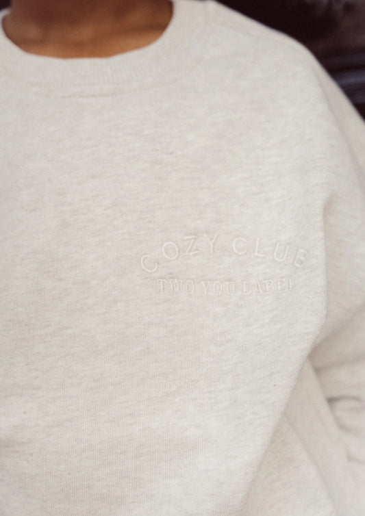 Two You Label - Cozy Club sweater - oat