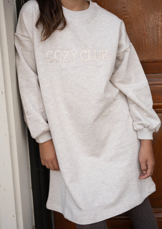 Two You Label - Cozy Club sweater dress - oat