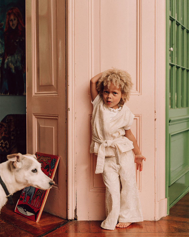 Baje Studio - gilet Ize shell - offwhite