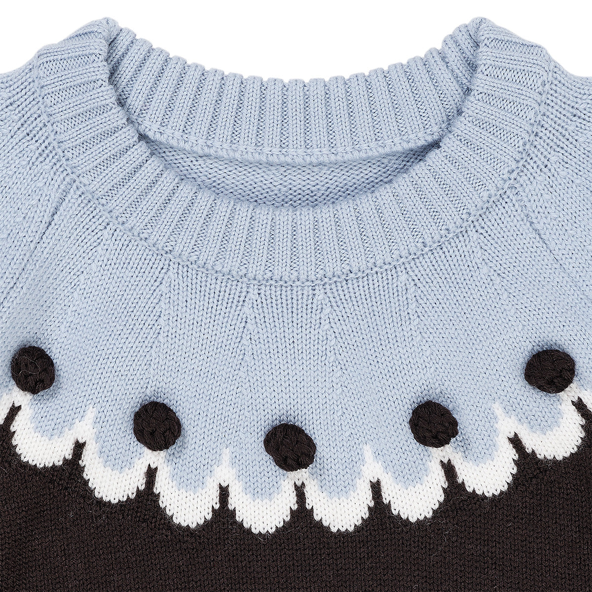Cupcake classic jumper - brown/blue combi