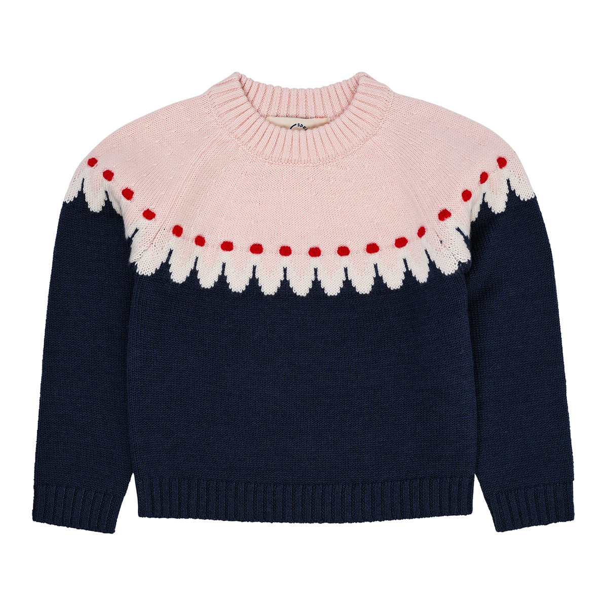Cupcake classic jumper - navy/pink combi