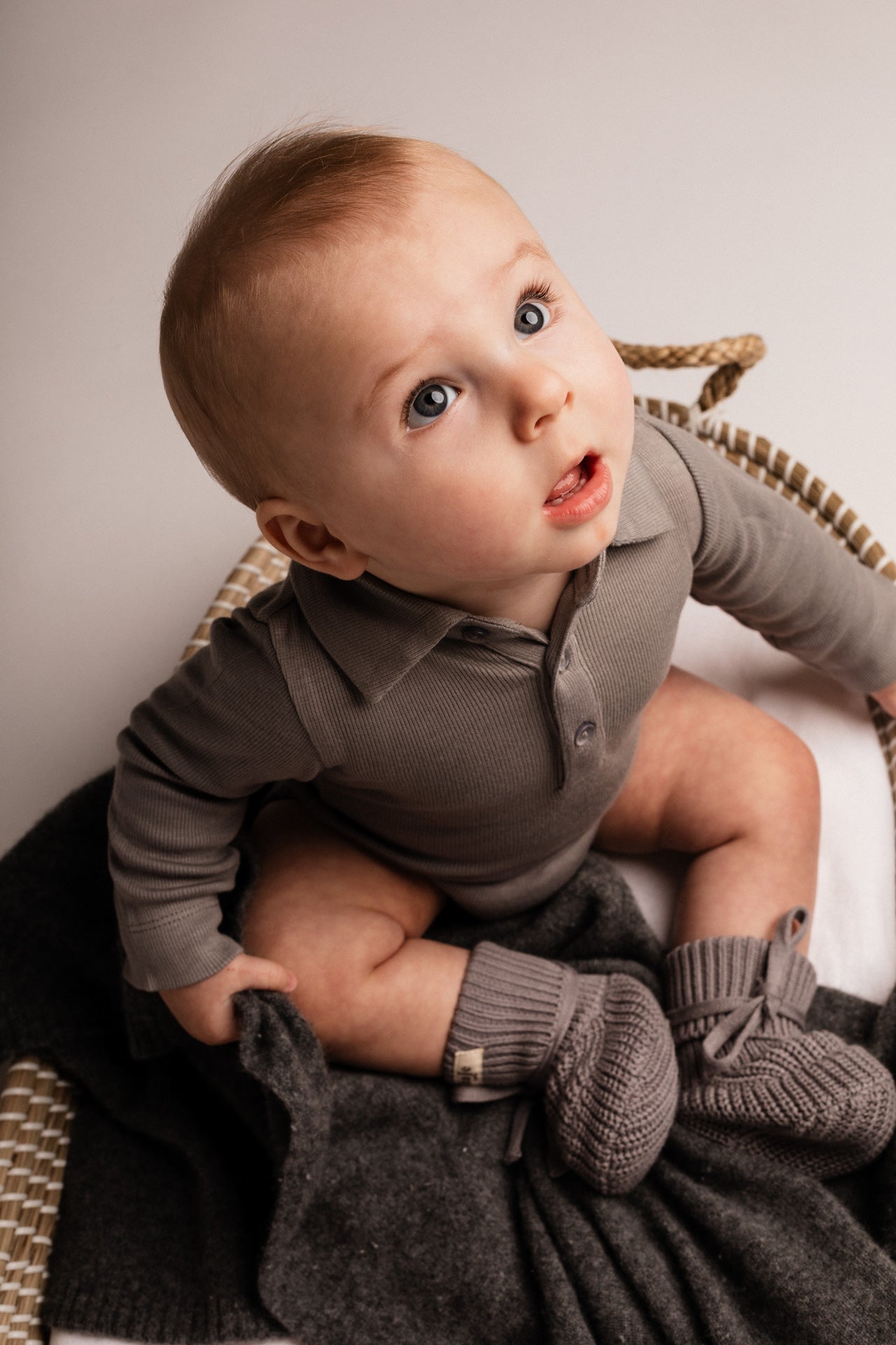 Baje Studio - polo romper Davos - grey steel