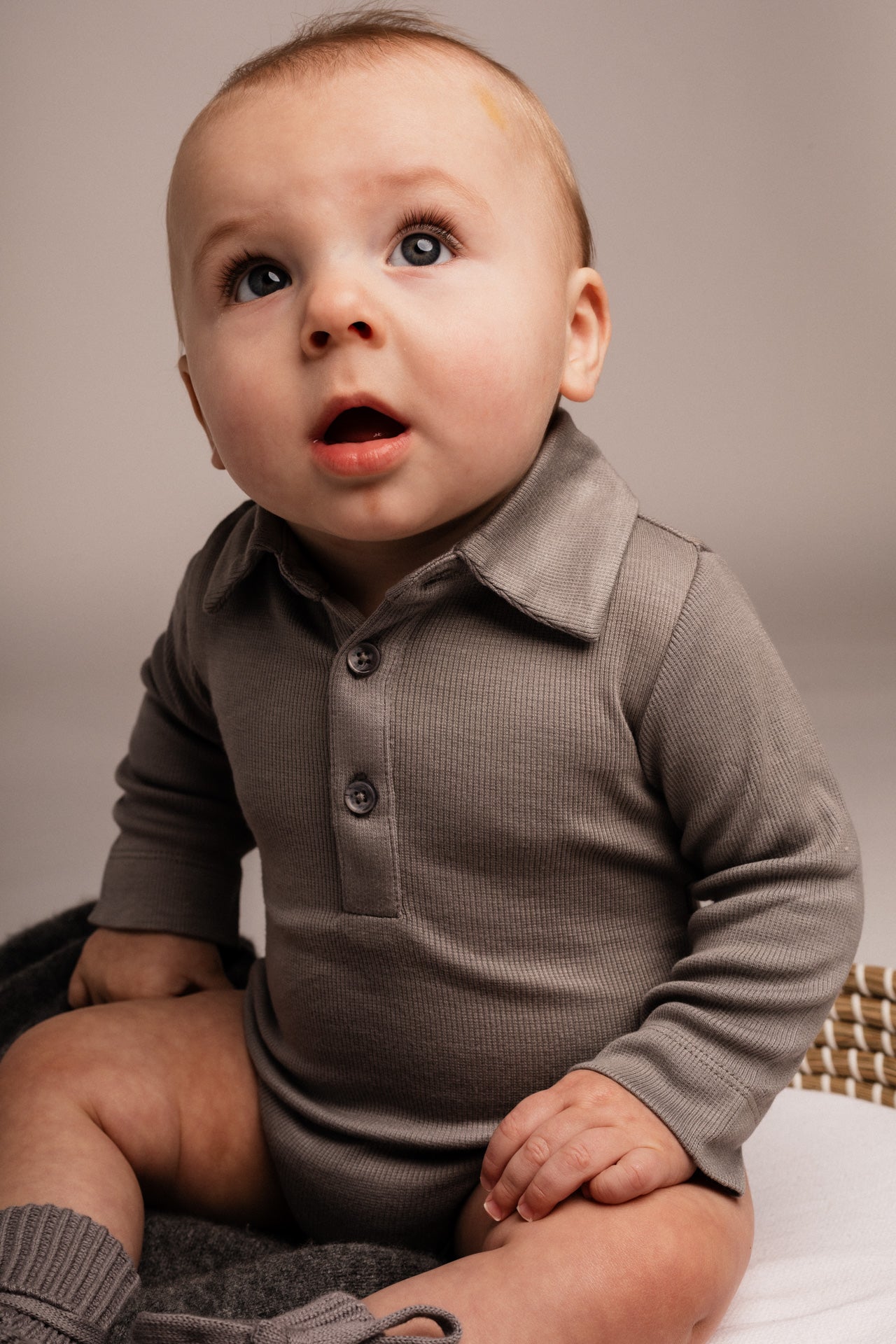 Baje Studio - polo romper Davos - grey steel