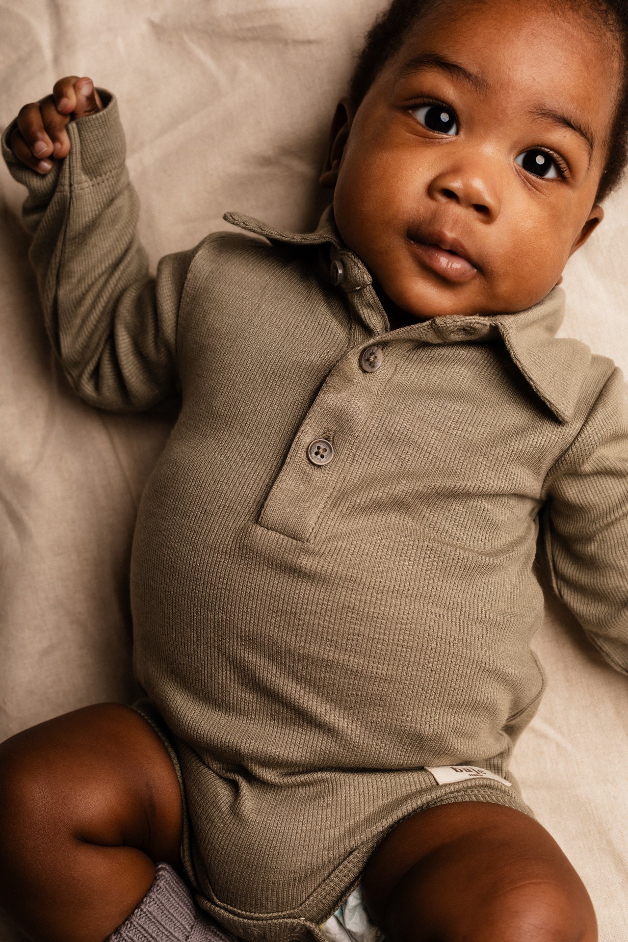 Baje Studio - polo romper Davos - green moss