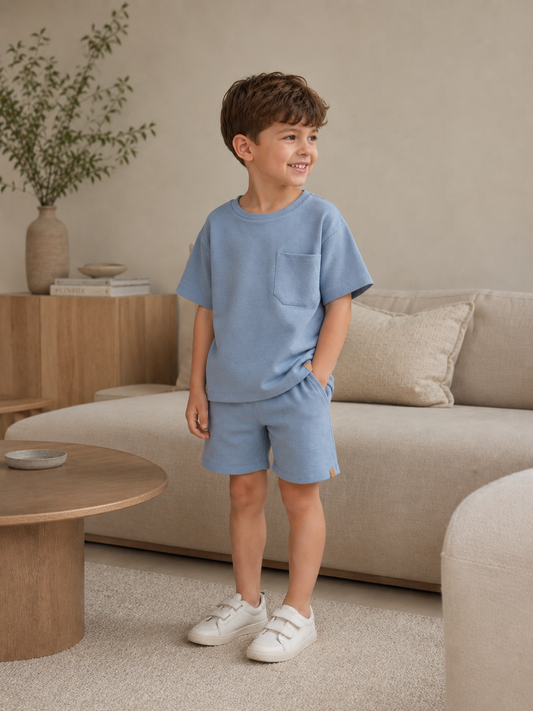 Lil'Atelier - shorts Dias - dusty blue