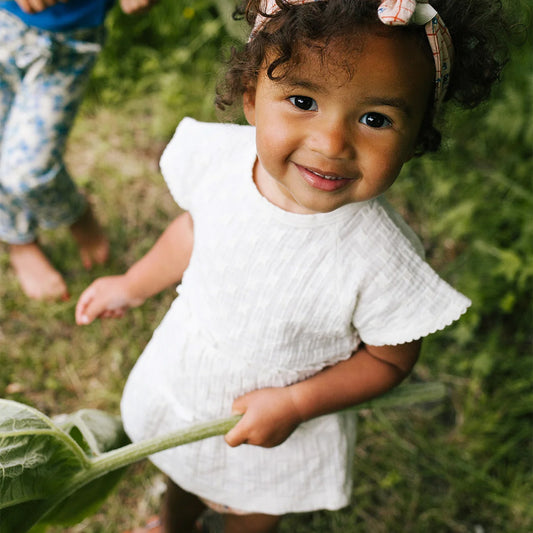 Riffle Amsterdam - dress Adele - woven white embroidery