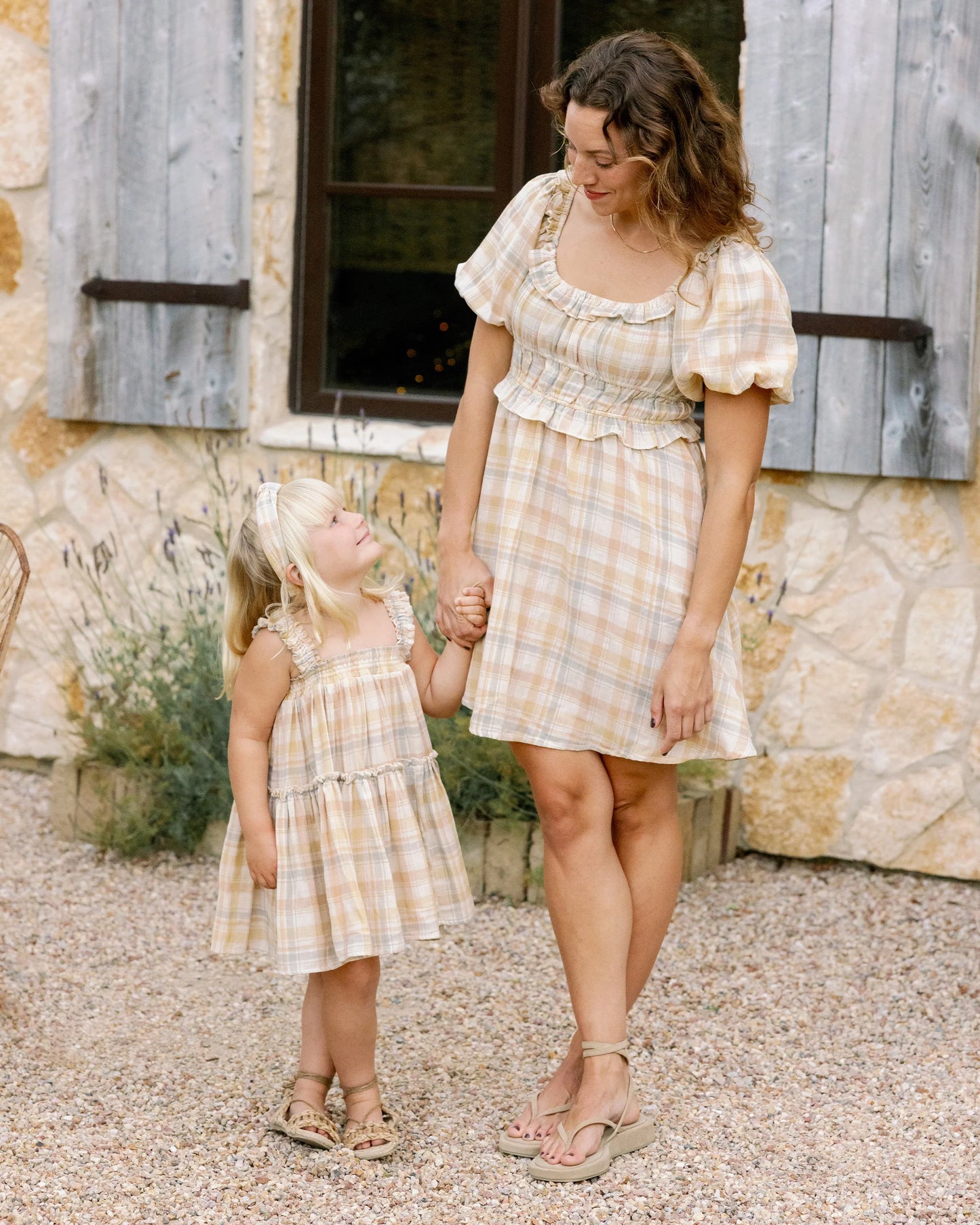 Rylee + Cru - dress Cicily - pastel plaid