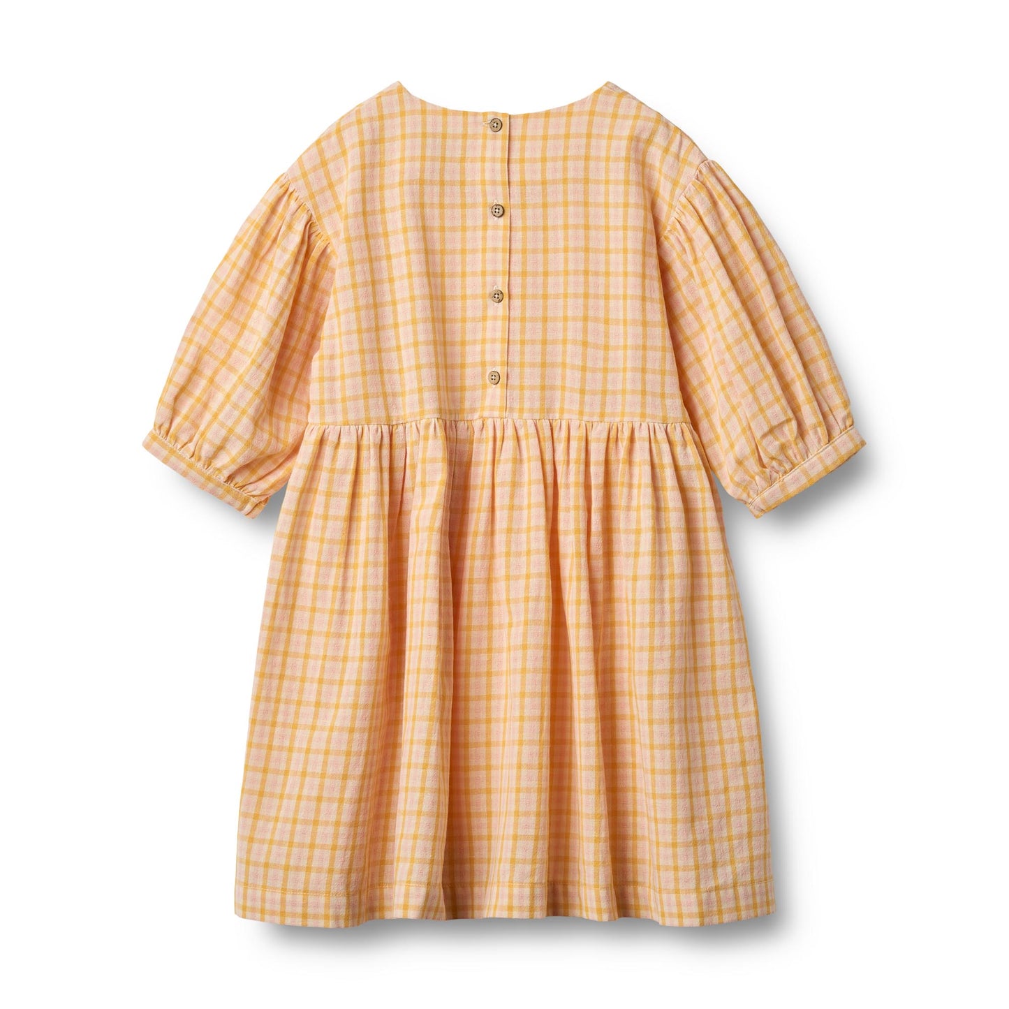 Dress Magda - yellow check