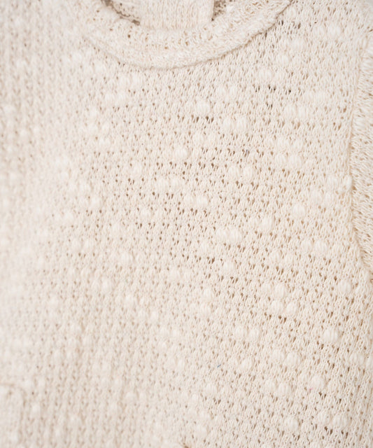 Play Up - embellished piqué body - bio resin ecru