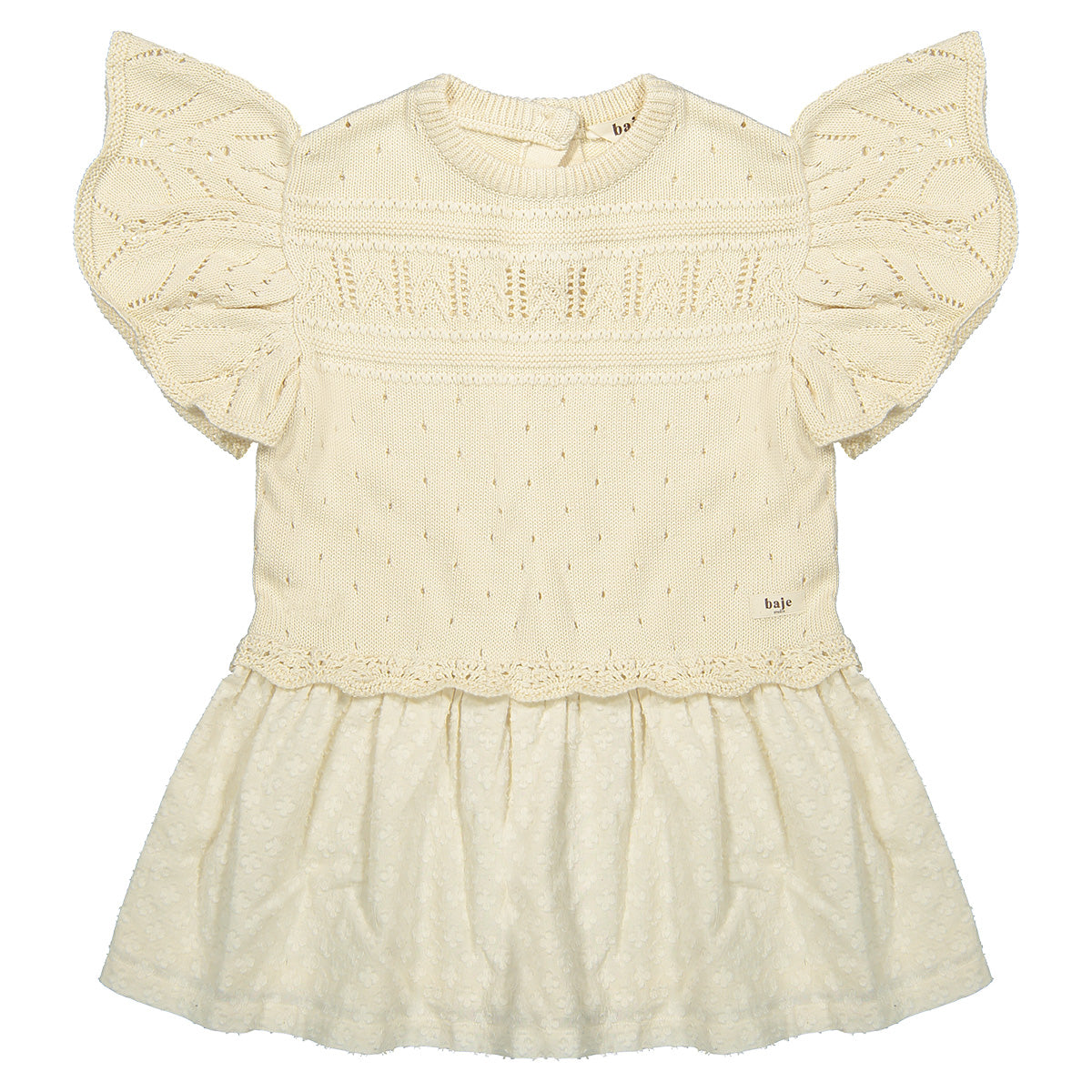 Baje Studio - knitted dress Estela - crėme oat