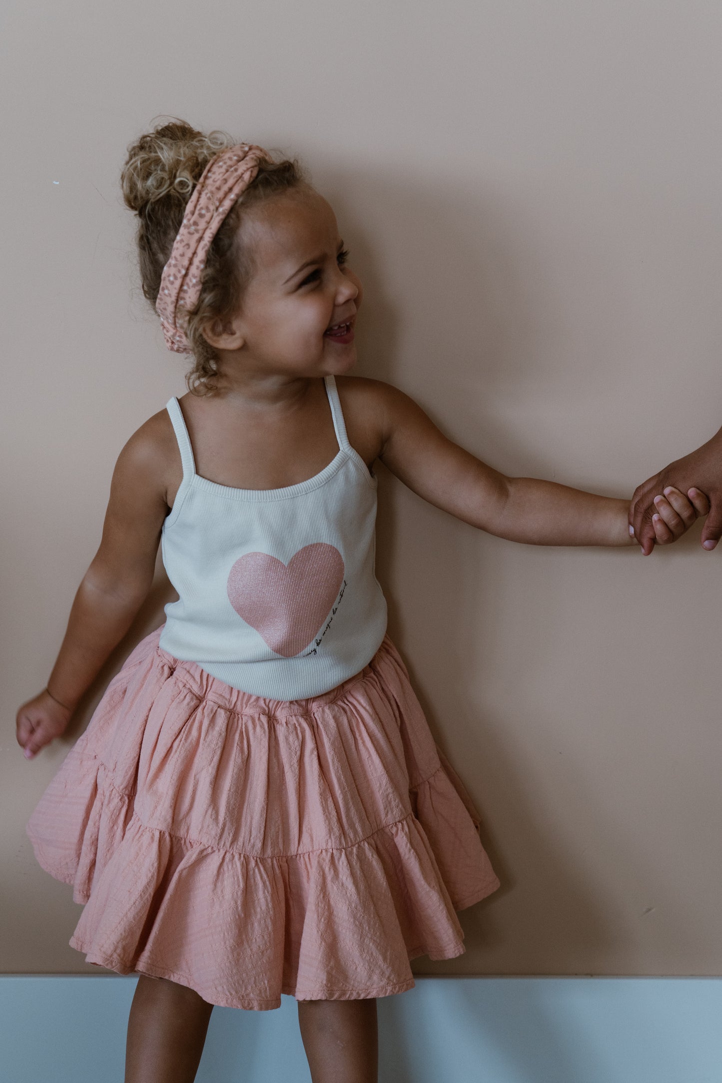 Navy Natural - skirt Faith - pink sand