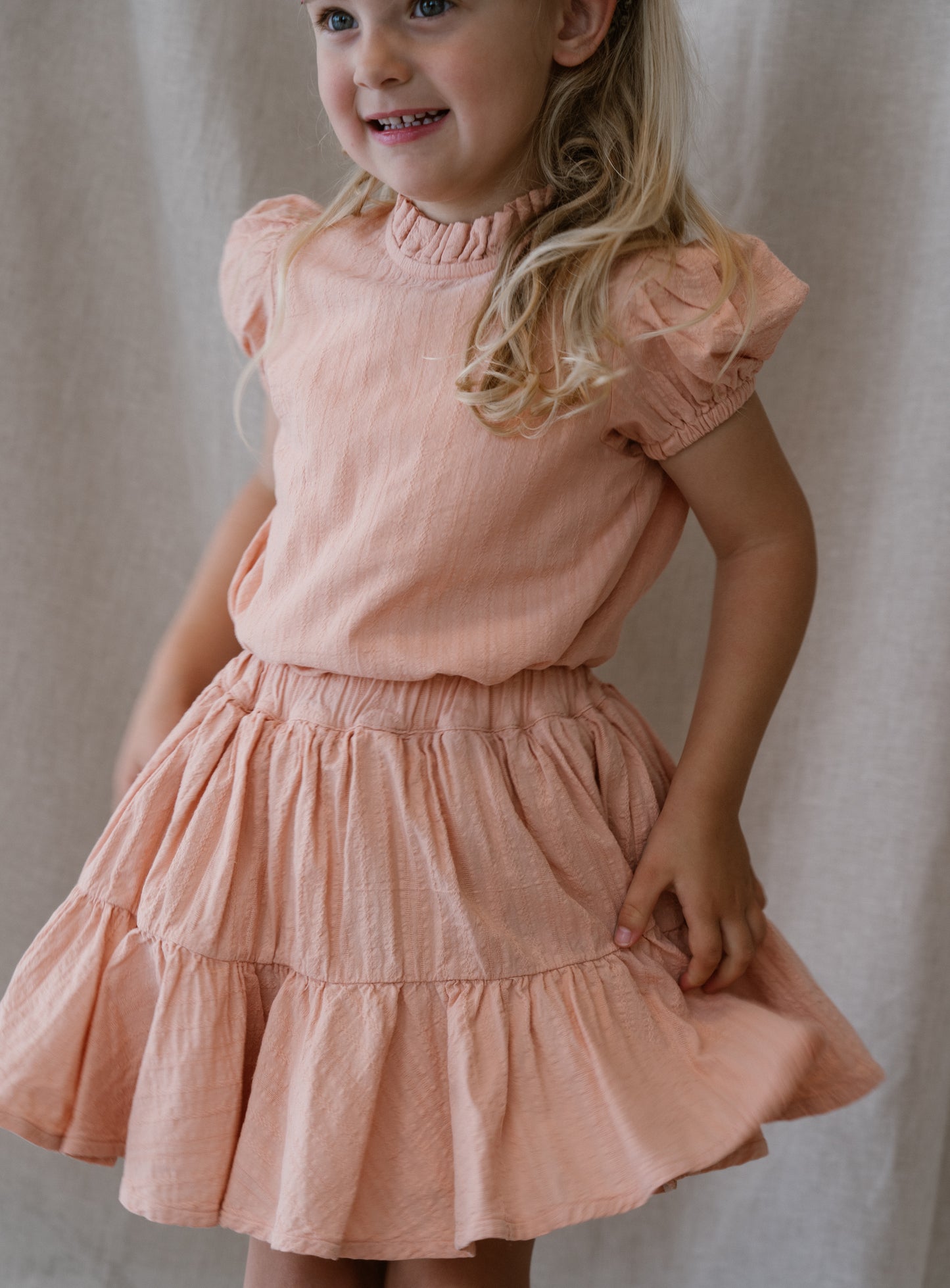 Navy Natural - skirt Faith - pink sand