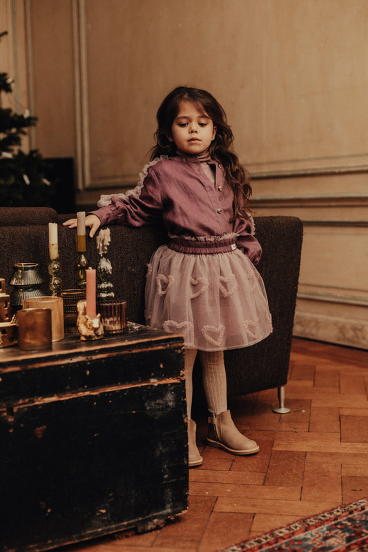 Baje Studio - tule heart skirt Fey - purple plum