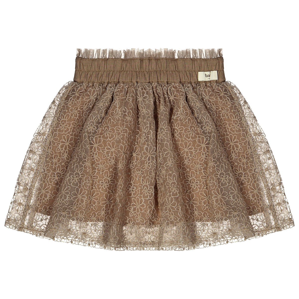 Baje Studio - tule flower skirt Fey - brown cacao