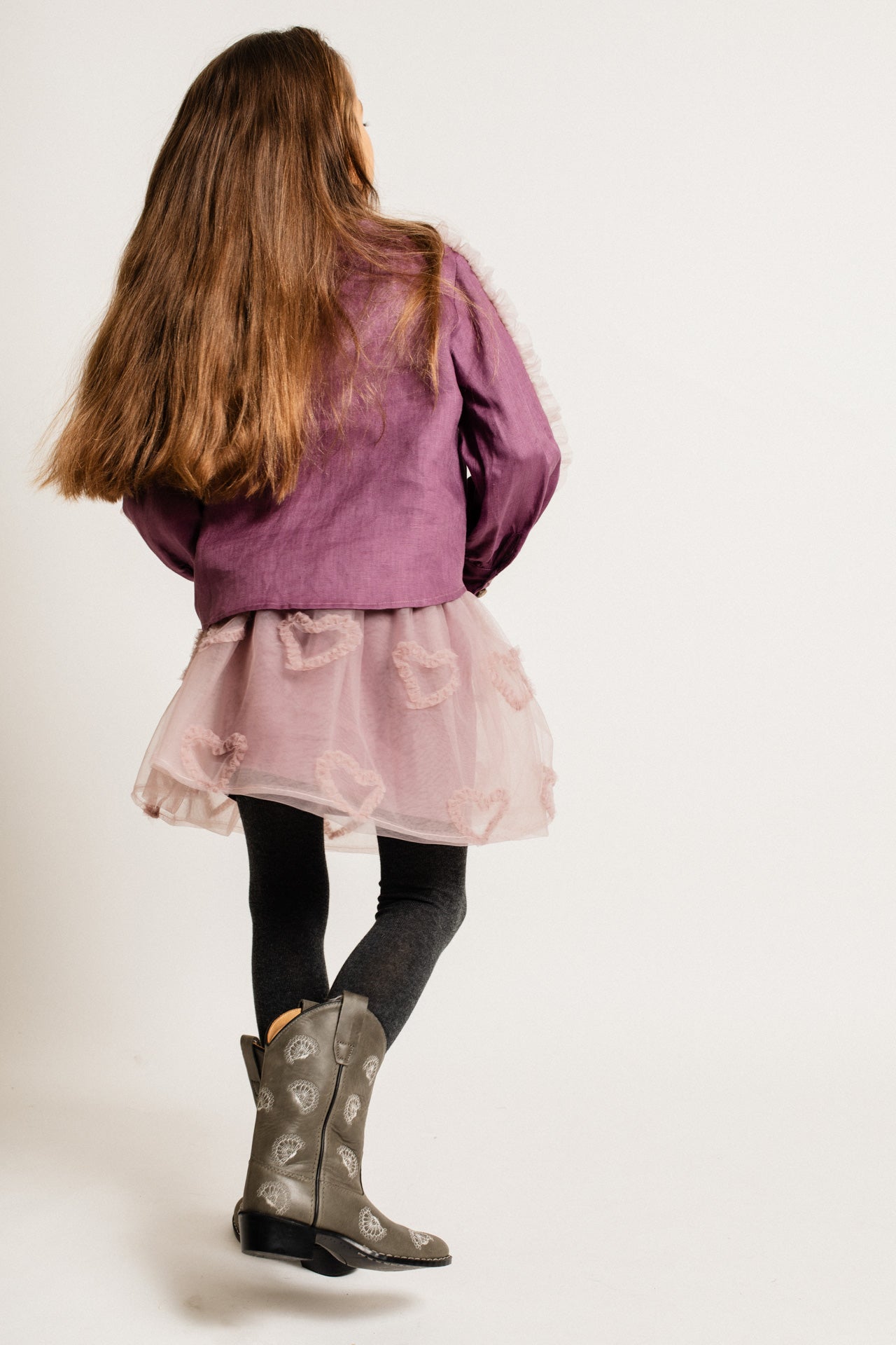 Baje Studio - tule heart skirt Fey - purple plum