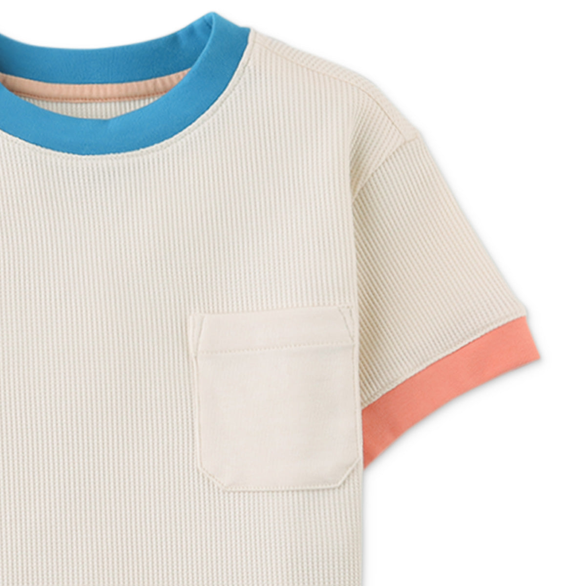 Gingersnaps - waffle Tee Finn - offwhite