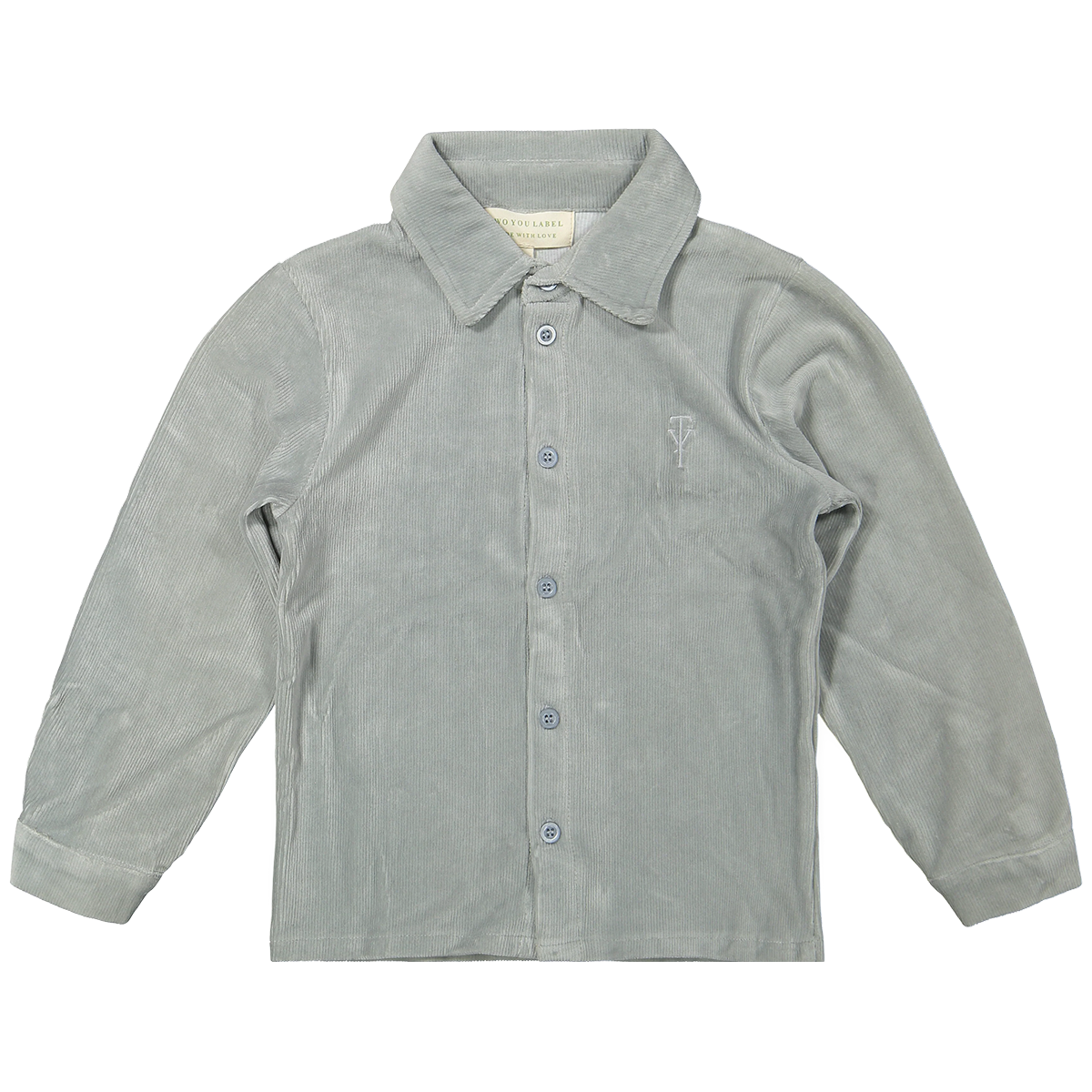 Two You Label - ribbed blouse Finn - grey