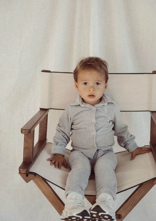 Two You Label - chino Tommy velvet rib - grey