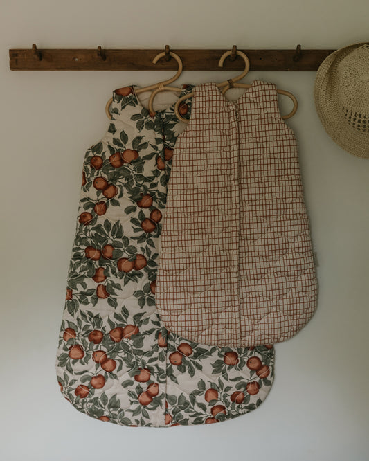 Pomme satin quilted sleeping bag