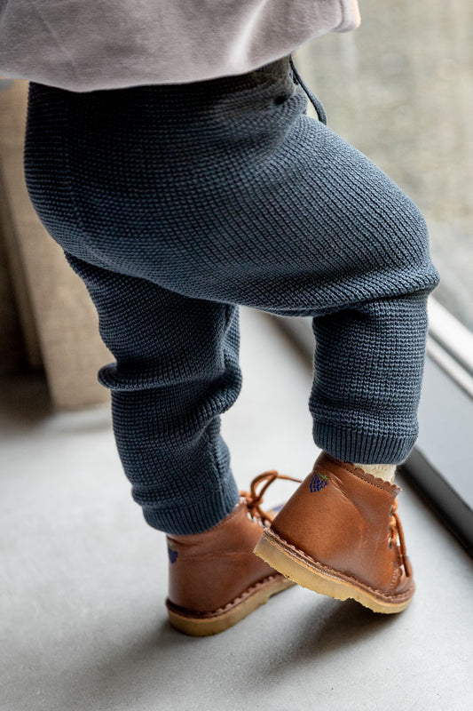 Müsli - gebreid broekje - marineblauw