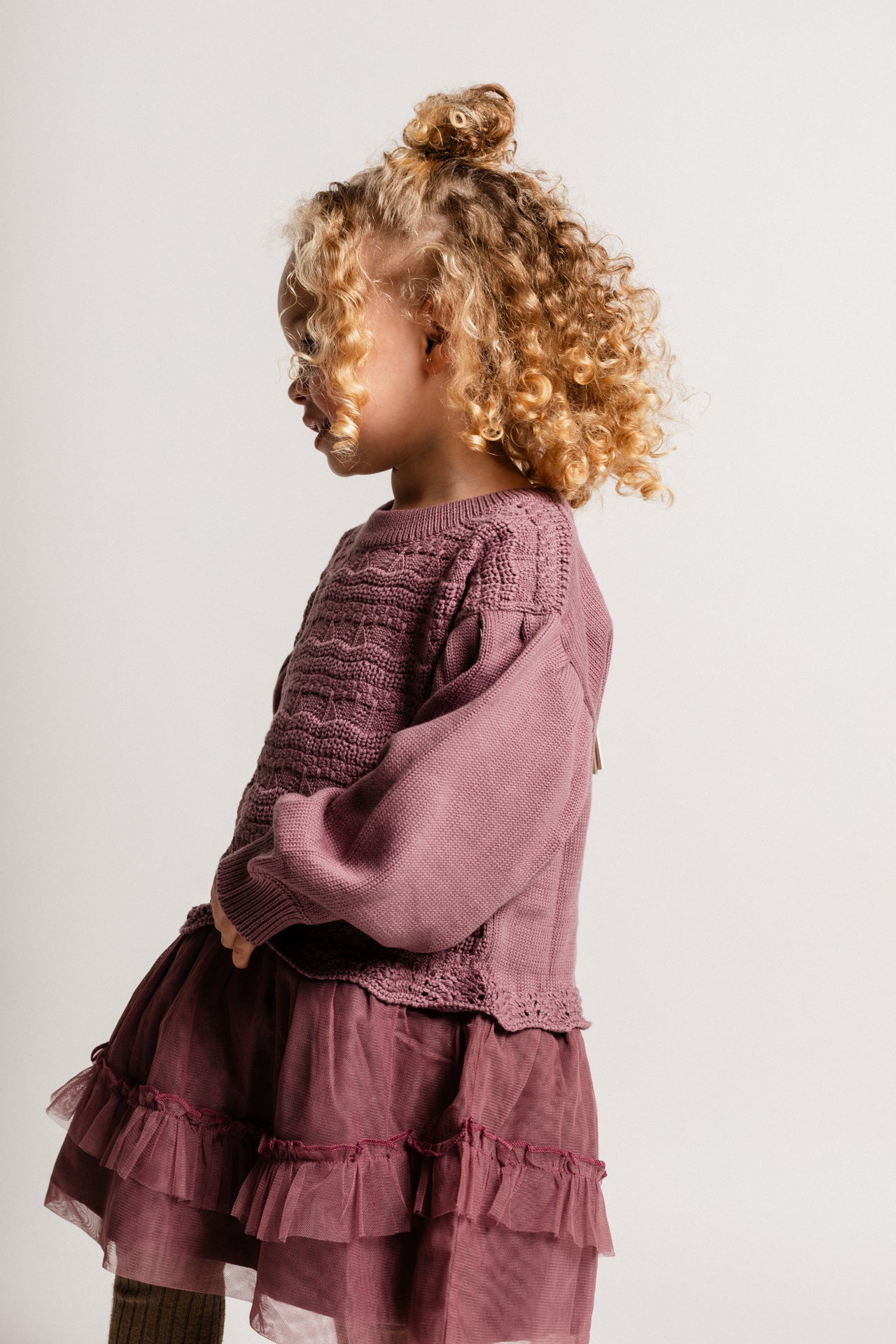 Baje Studio - knitted dress Gemmi - purple plum