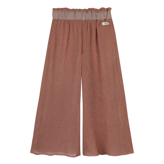 Baje Studio - crincle woven pants Giao - rose amber