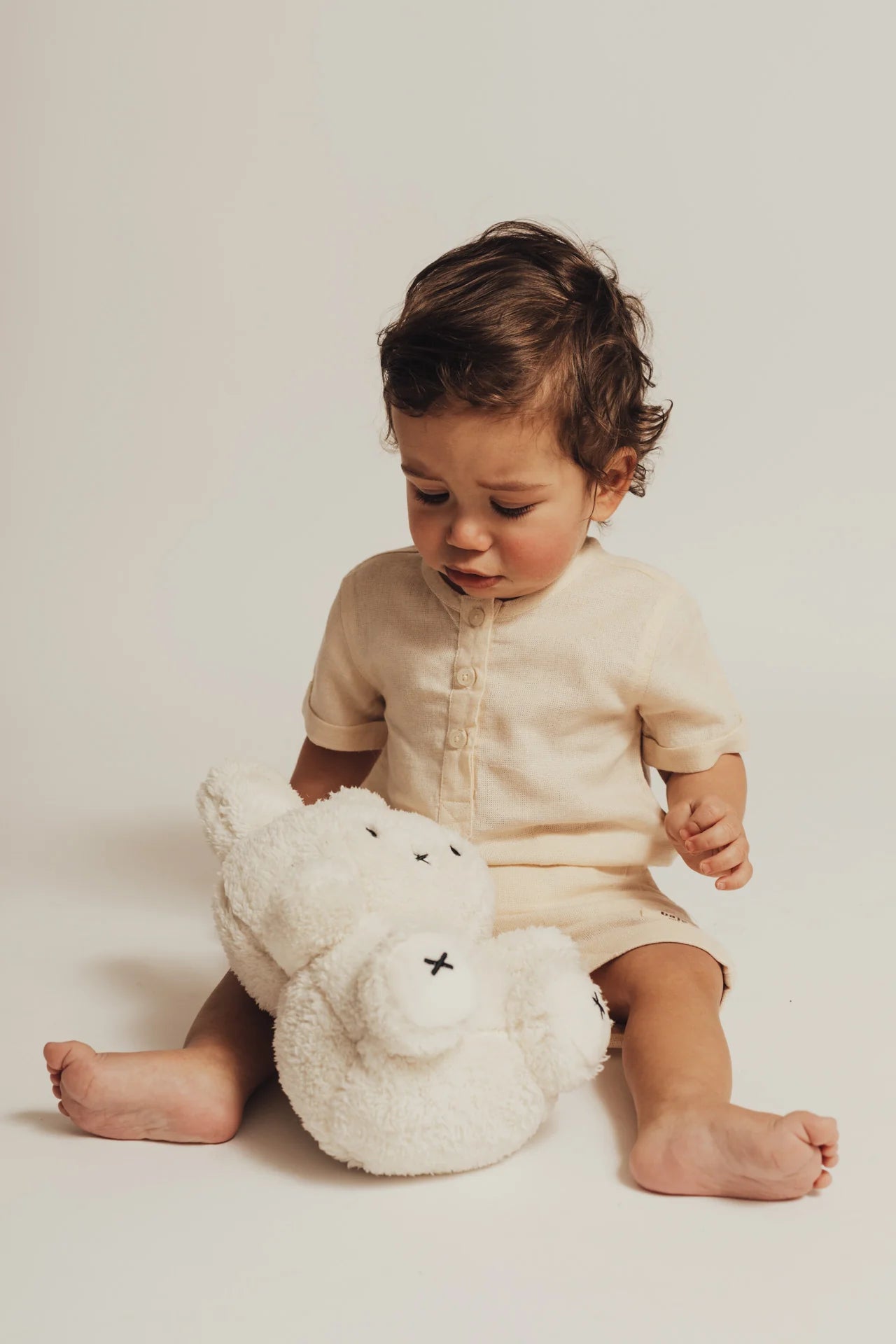 Baje Studio - linen bodysuit Hervey - sand