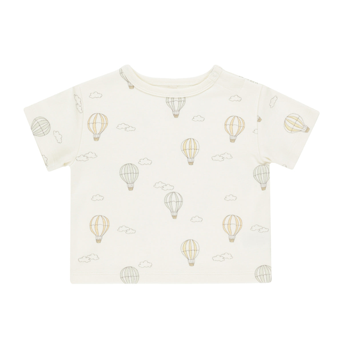 Quincy Mae - boxy tee - hot air balloons