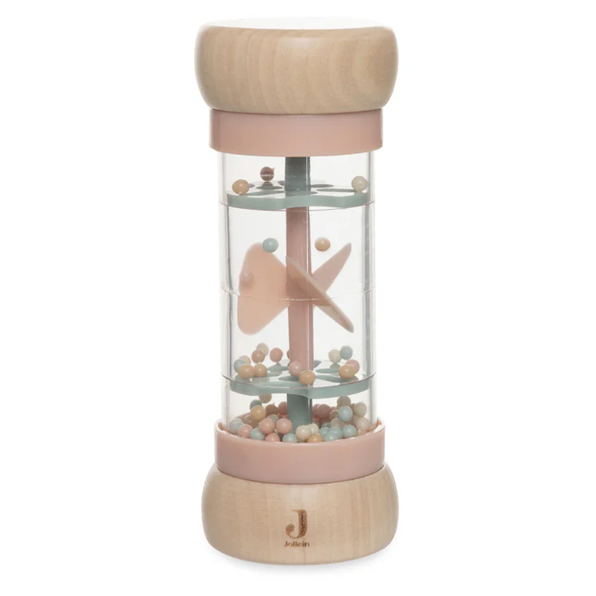Jollein - houten regenboogrammelaar - Lovely Birds