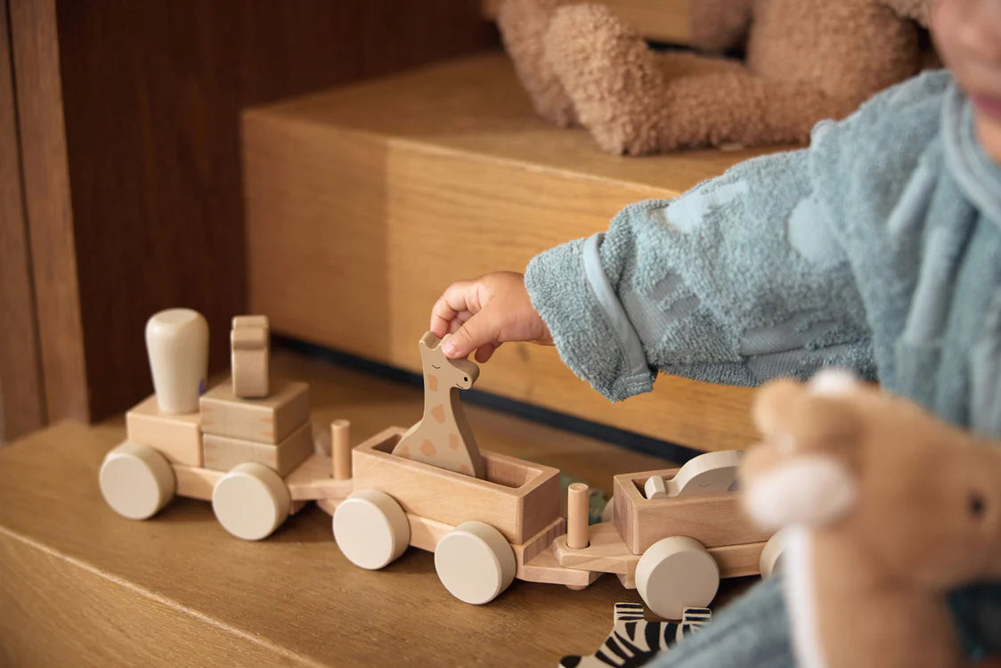 Houten speelgoedtrein Jungle Jambo