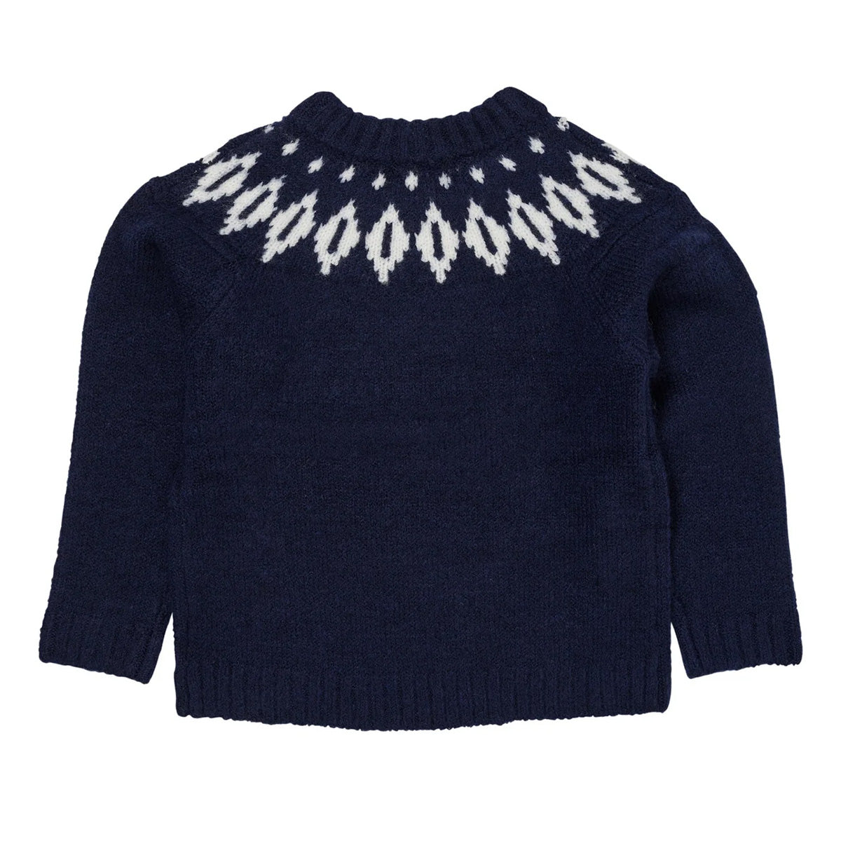 Copenhagen Colors - wool Iceland sweater - navy/cream combi