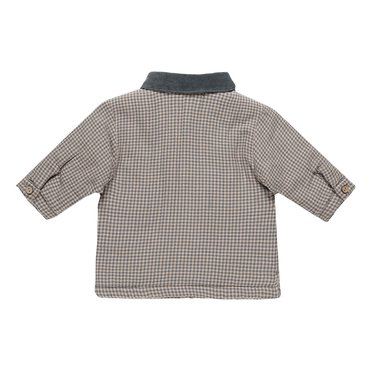 Quincy Mae - jacket Ford - indigo gingham