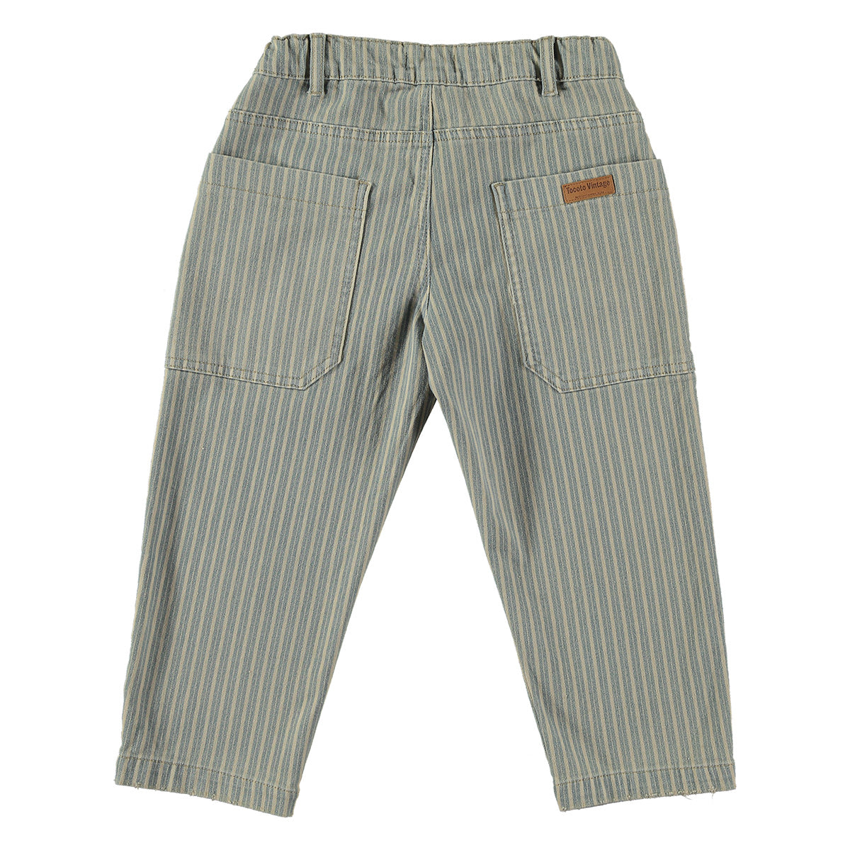 Tocoto Vintage - blue striped pantalon jeans