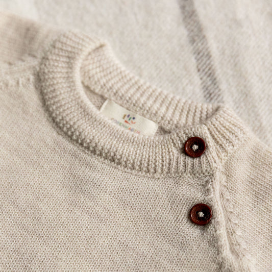 Copenhagen Colors - classic merino jumper - pale cream melange