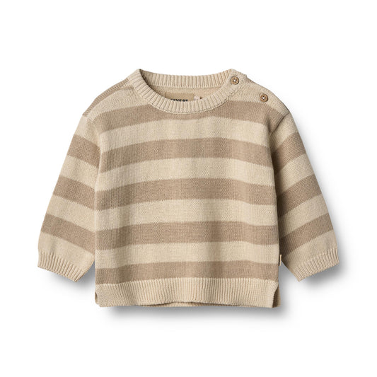 Wheat - knit pullover Morgan baby - beige stripe
