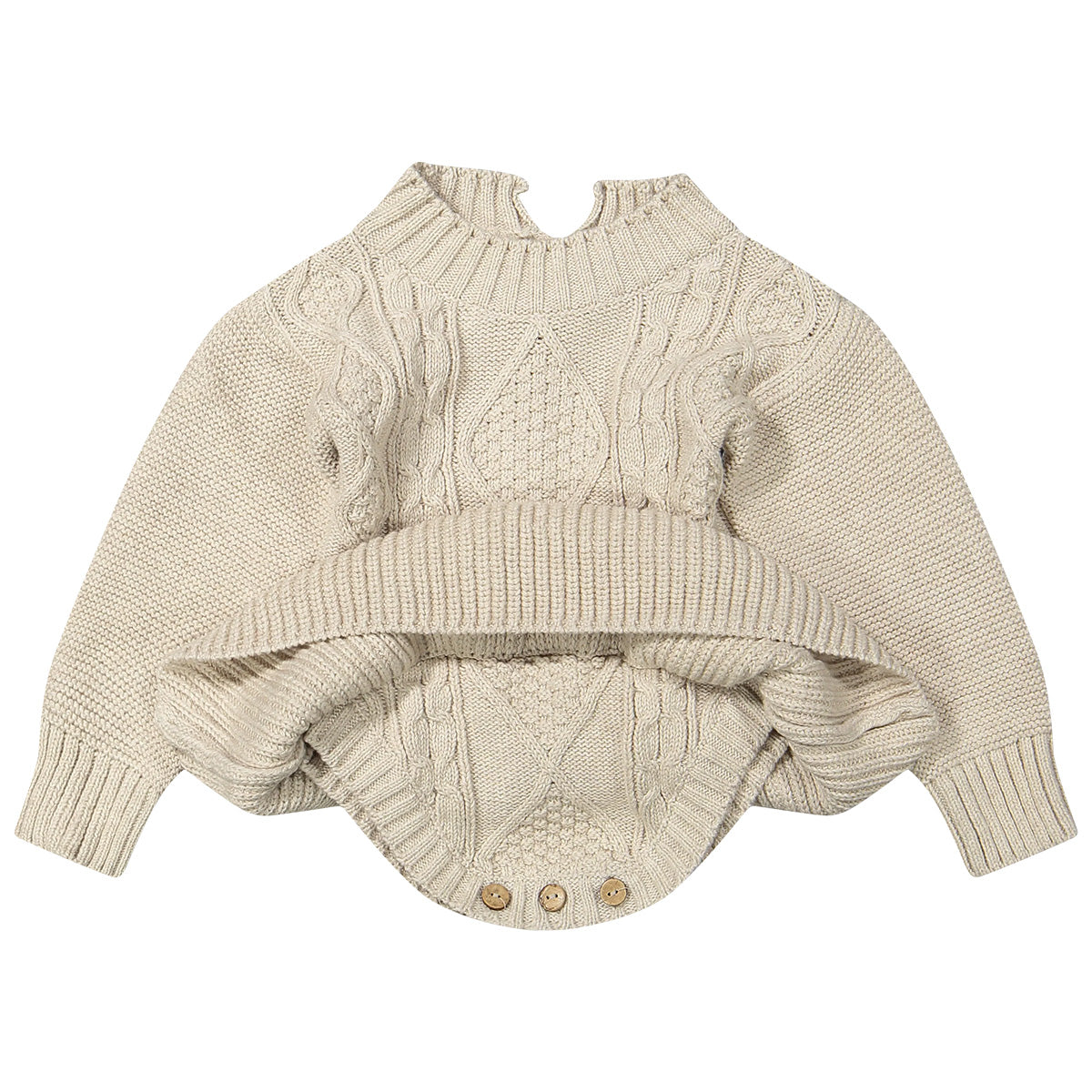 Two You Label - knitted baby dress Kate - oat