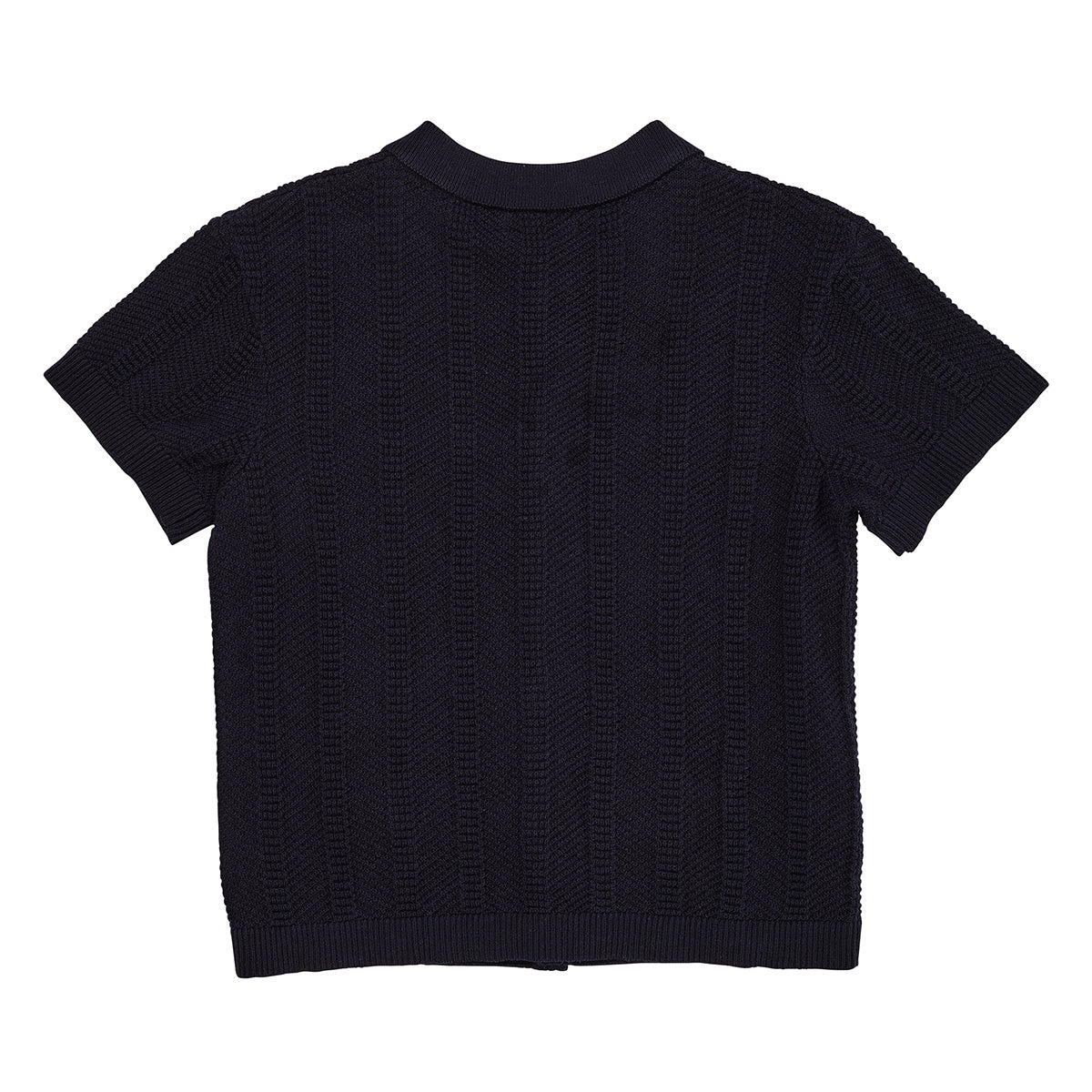 Knitted pattern shirt - navy