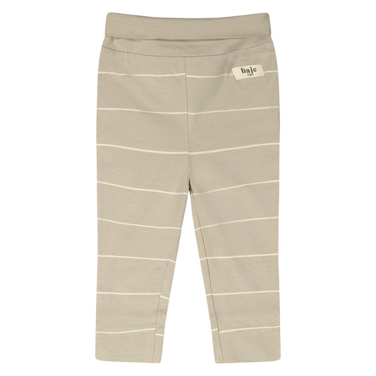 Baje Studio - striped legging Laje - taupe clay