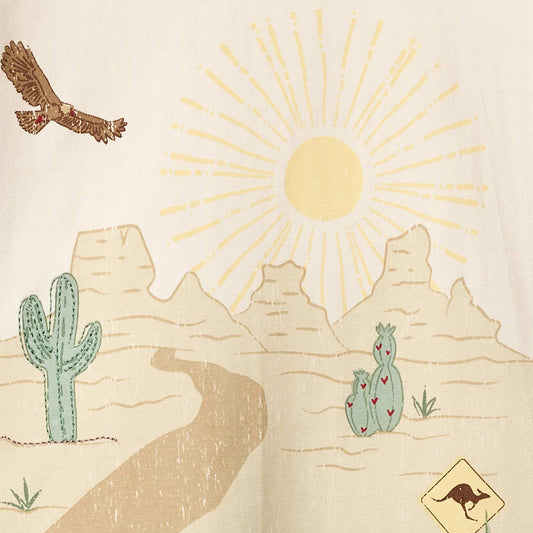 Copenhagen Colors - landscape print tee - cream