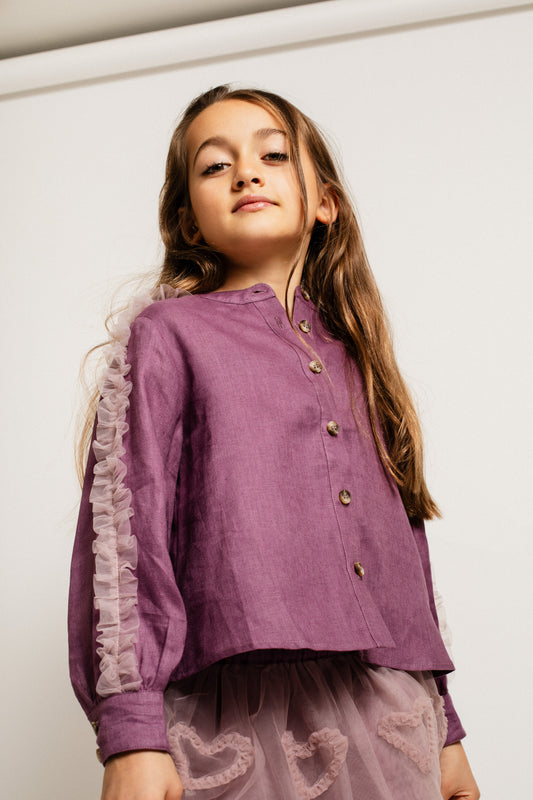 Baje Studio - blouse Lanzy - purple plum