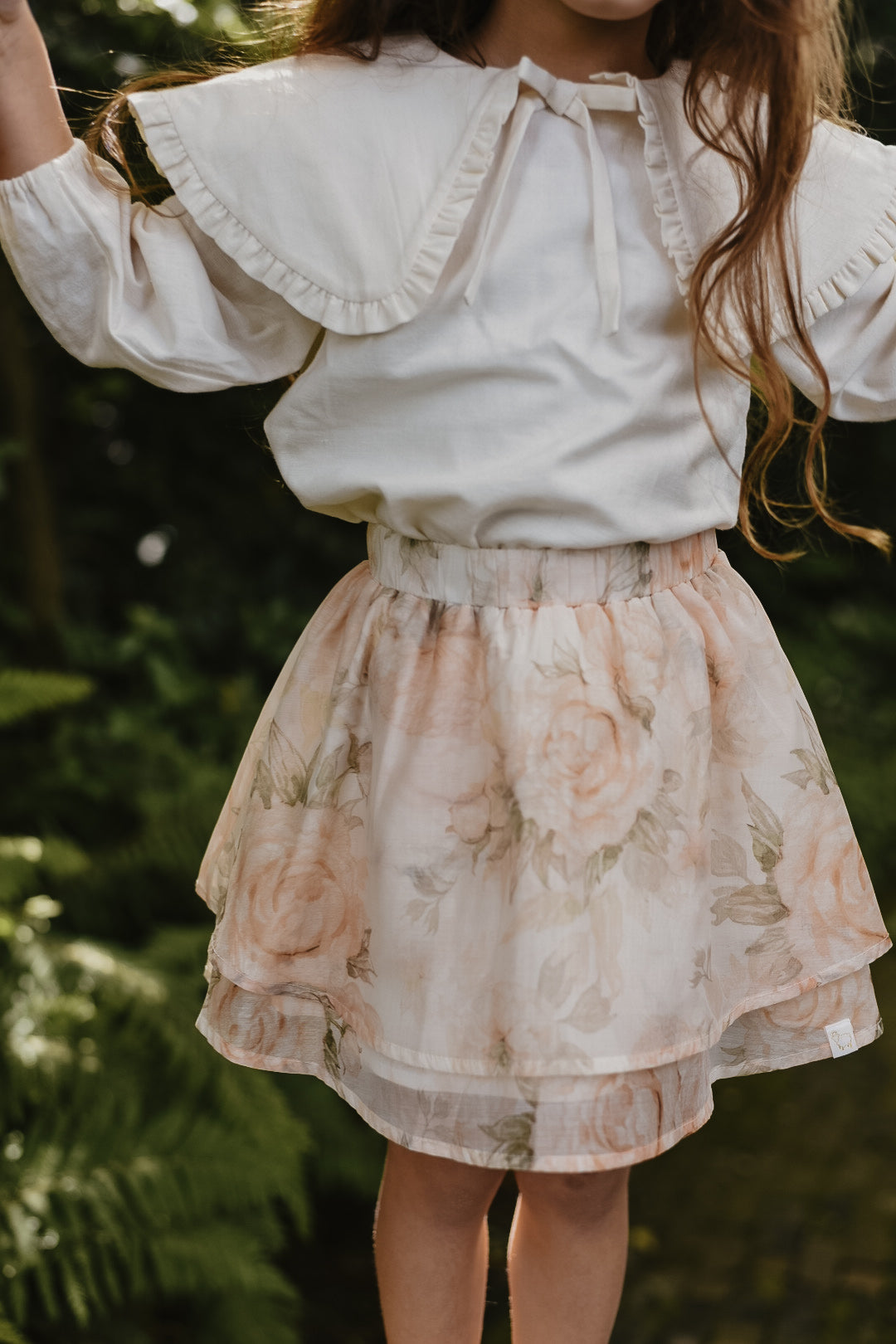 Chiffon flower skirt Lea