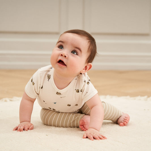 Müsli - stripe rib pants - desert green