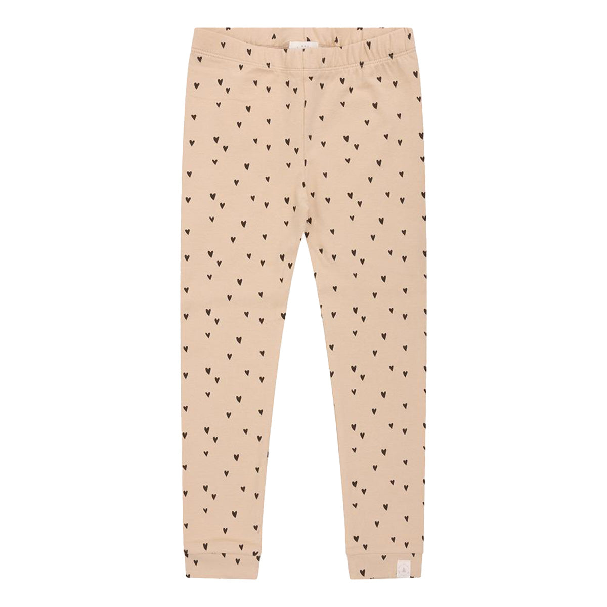 Navy Natural - legging brown hearts