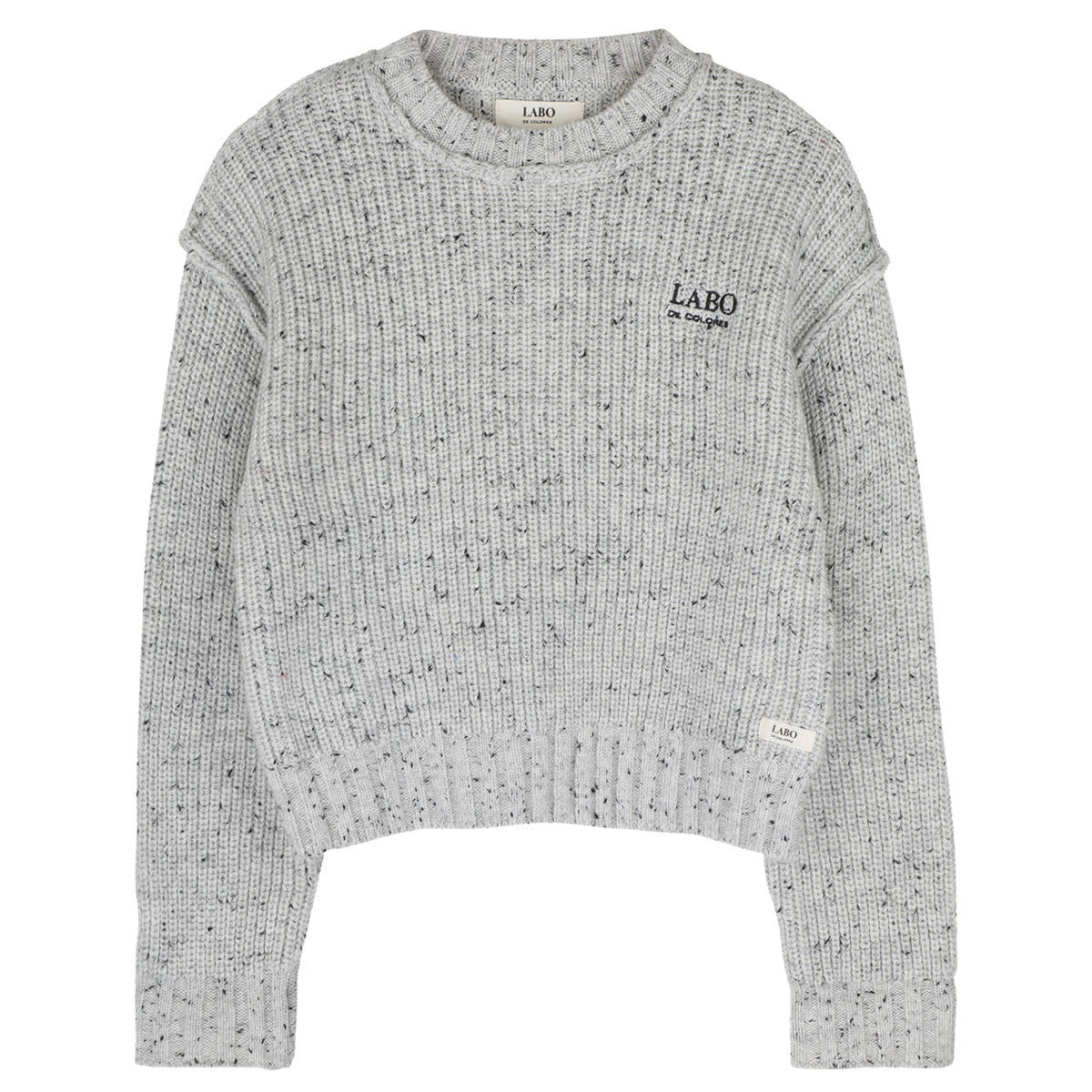 Labo - knit sweater Lennart - grey melange