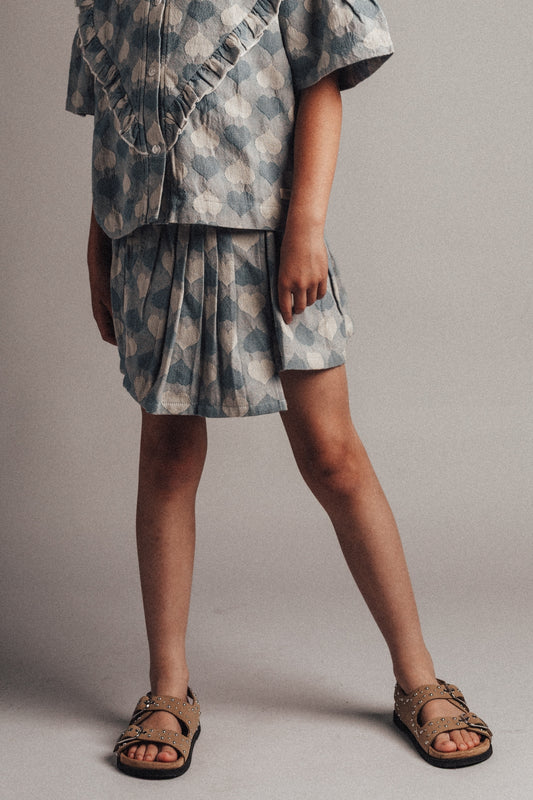 Labo - denim heart skirt Lenthe - blue light