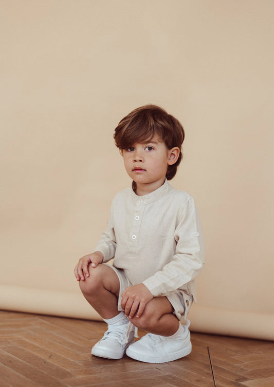 Two You Label - linen blouse Leo - beach